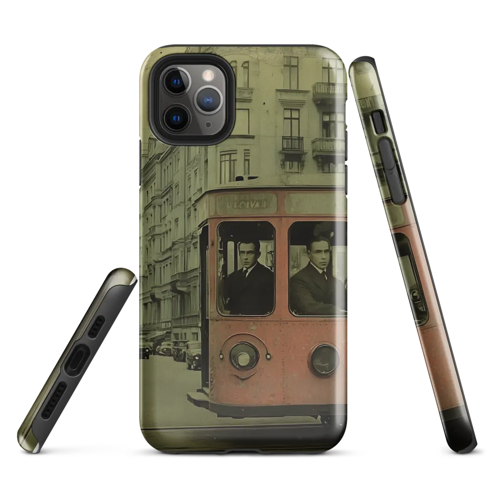 Echoes of the Past: A Tram's Journey Through Time | Phone Case |  11 Pro Max | Tough Case | Glossy