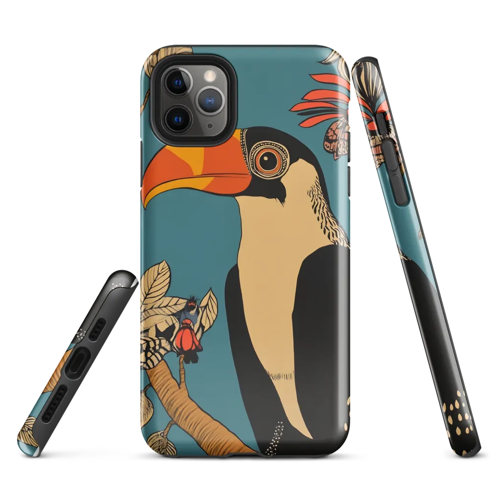 Tropical Majesty: The Toucan at Rest | Phone Case |  11 Pro Max | Tough Case | Glossy