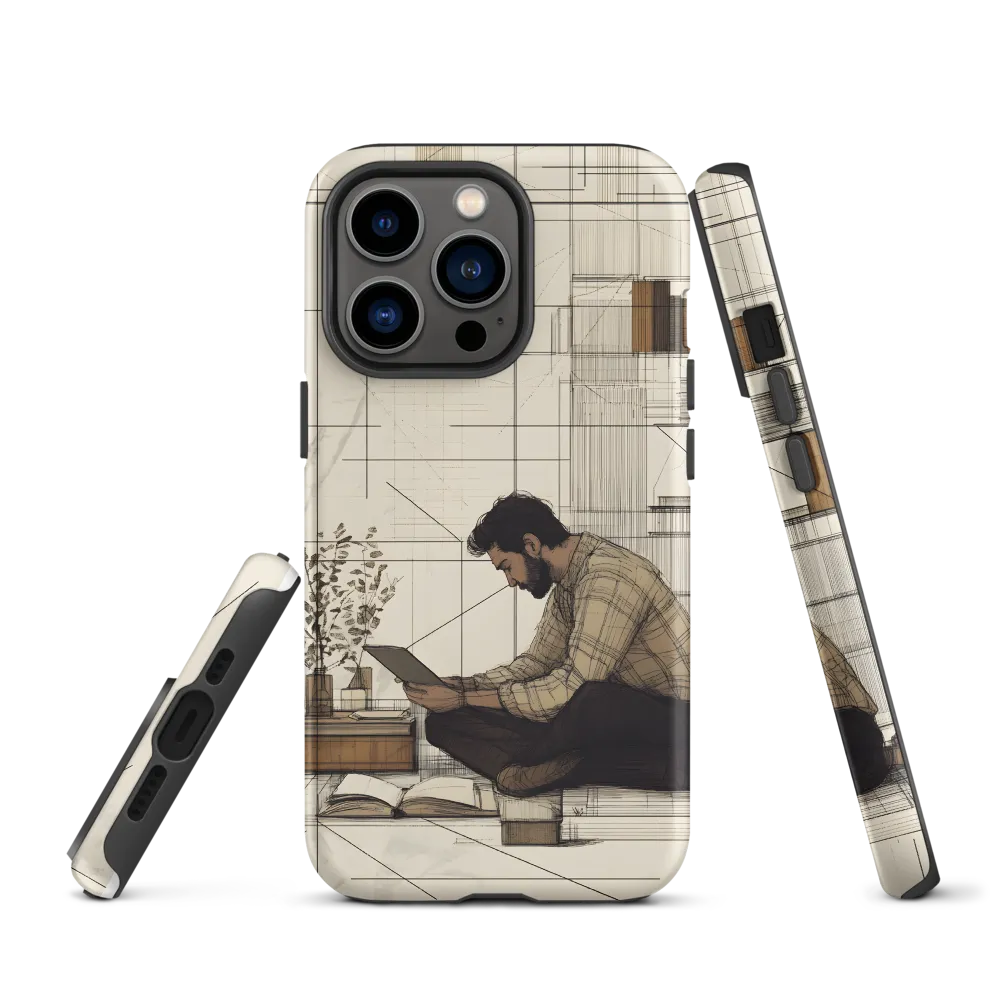 Quiet Reflections in Line | Phone Case |  13 Pro | Tough Case | Matte