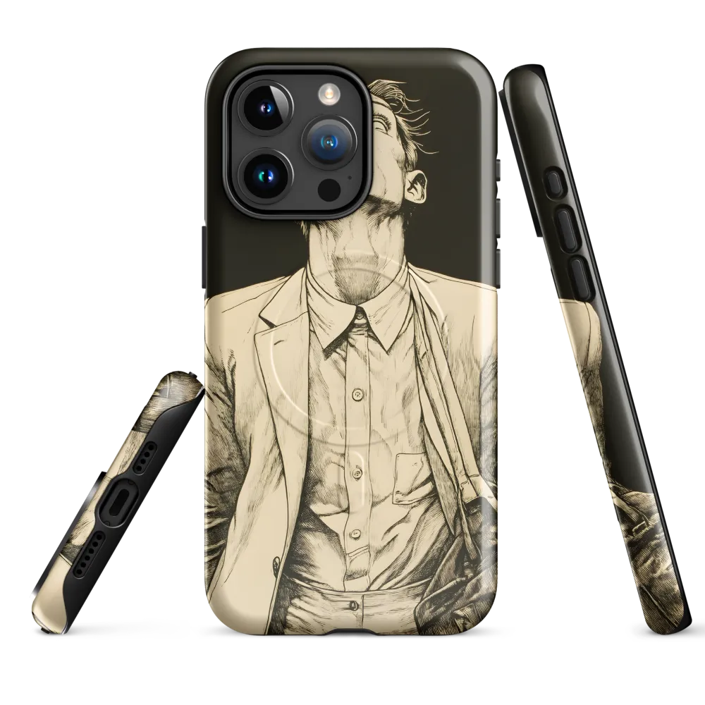 Desperate Gaze | Phone Case |  15 Pro Max | MagSafe® Tough Case | Glossy