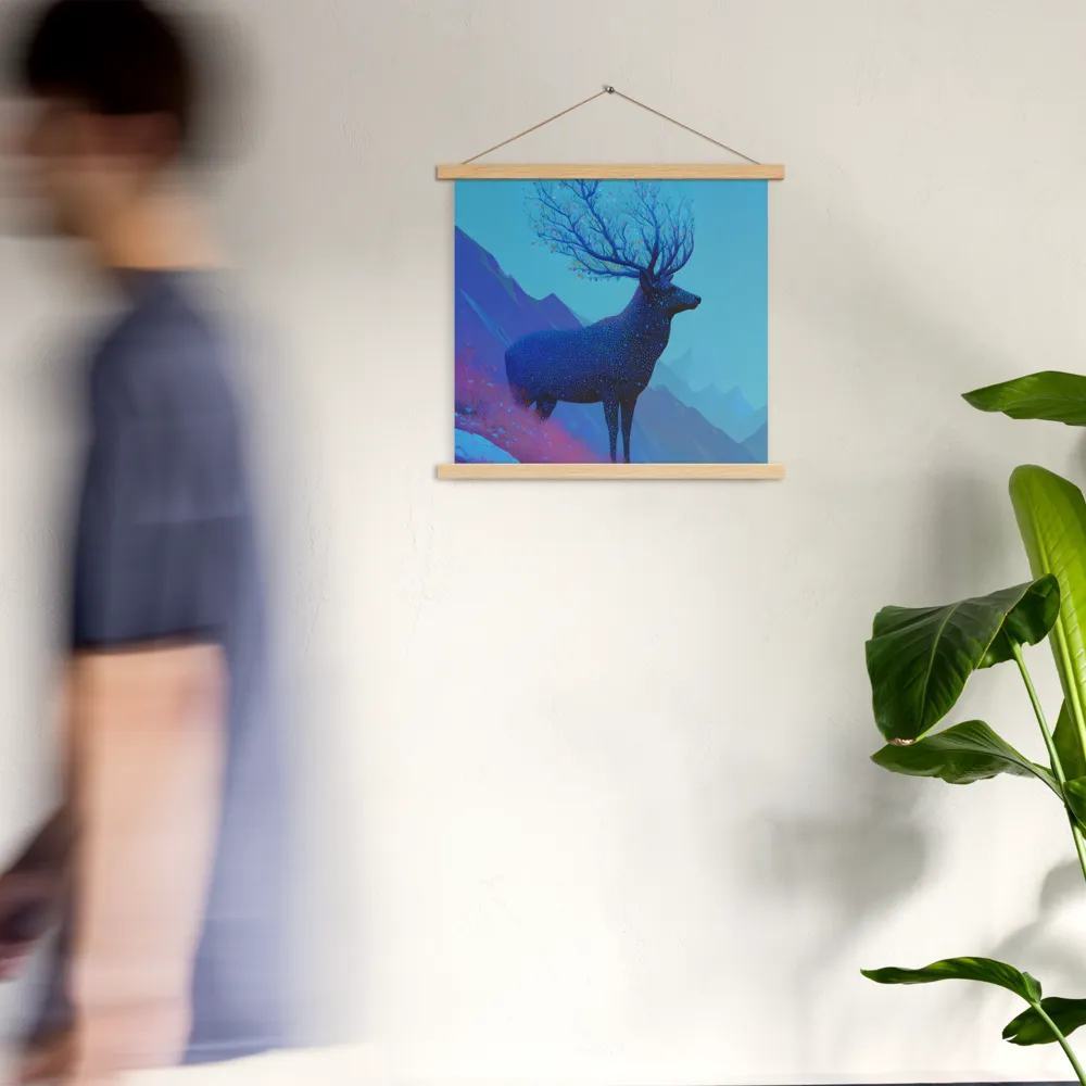 Ethereal Harmony | Poster With Oak Wood Hanger | 18″×18″