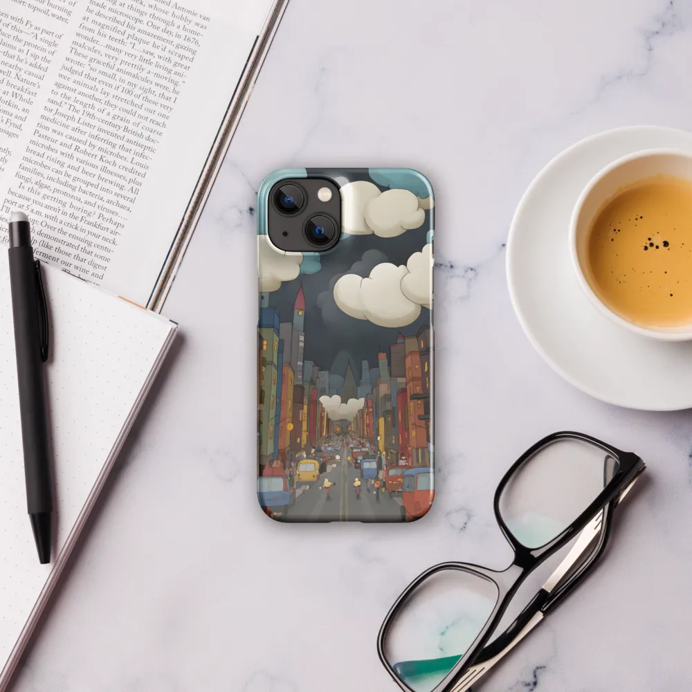 Urban Symphony: A City Awakens at Dusk | Phone Case |  14 | Snap Case | Glossy