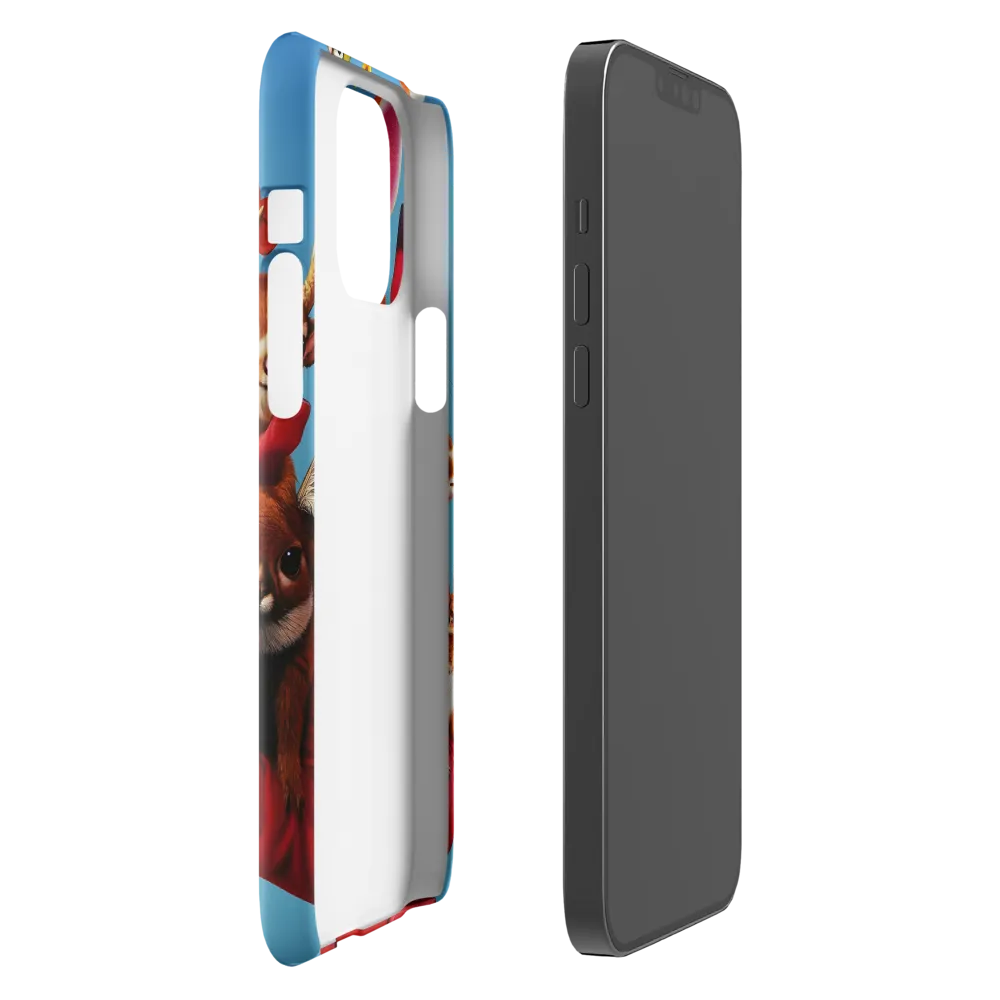 Harmony in Whimsy: A Modern Animal Ensemble | Phone Case |  13 Pro Max | Snap Case | Glossy