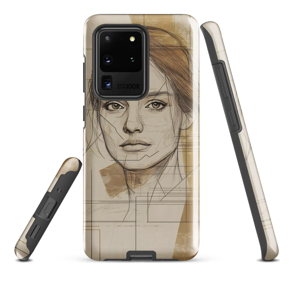 Geometric Elegance: A Modern Portrait