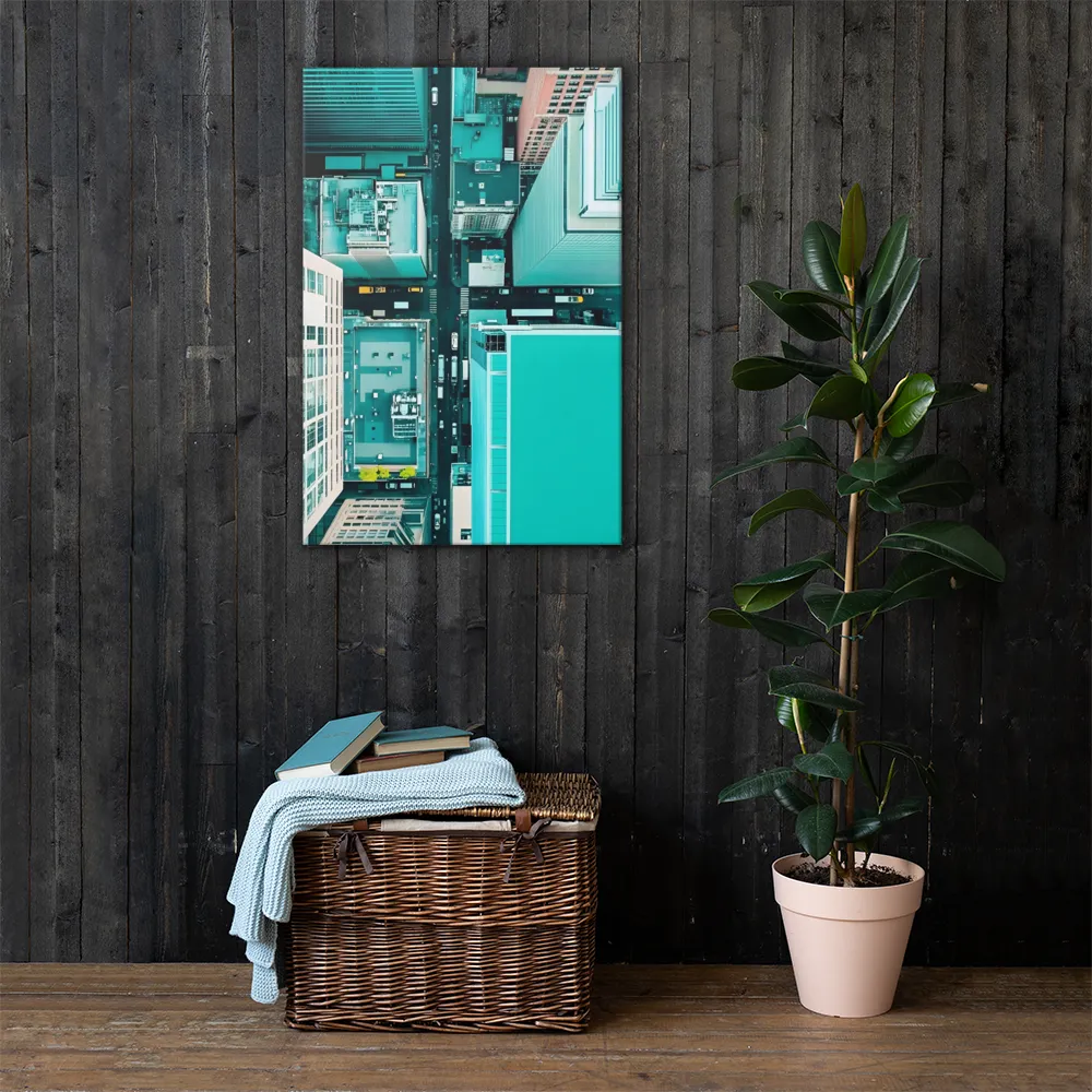 Urban Geometry: Aerial Perspective | Canvas | 24″×36″
