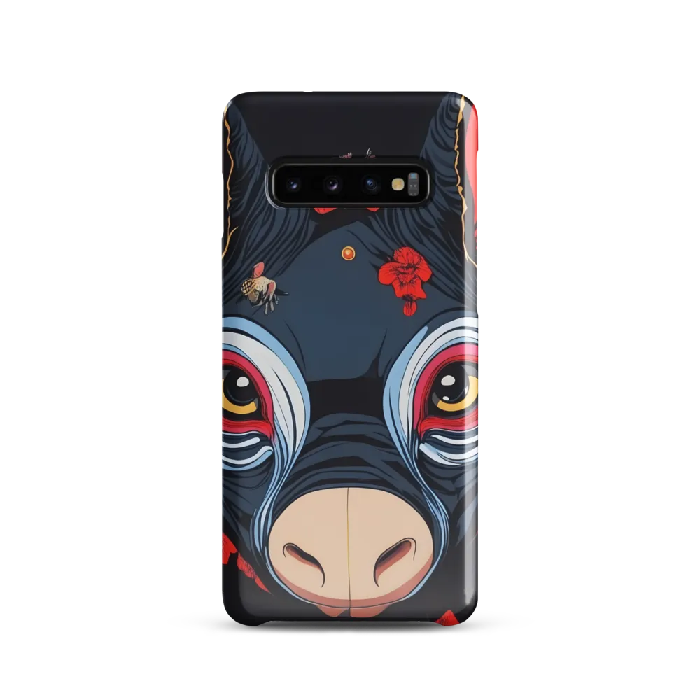 Mystical Bull with Floral Motifs