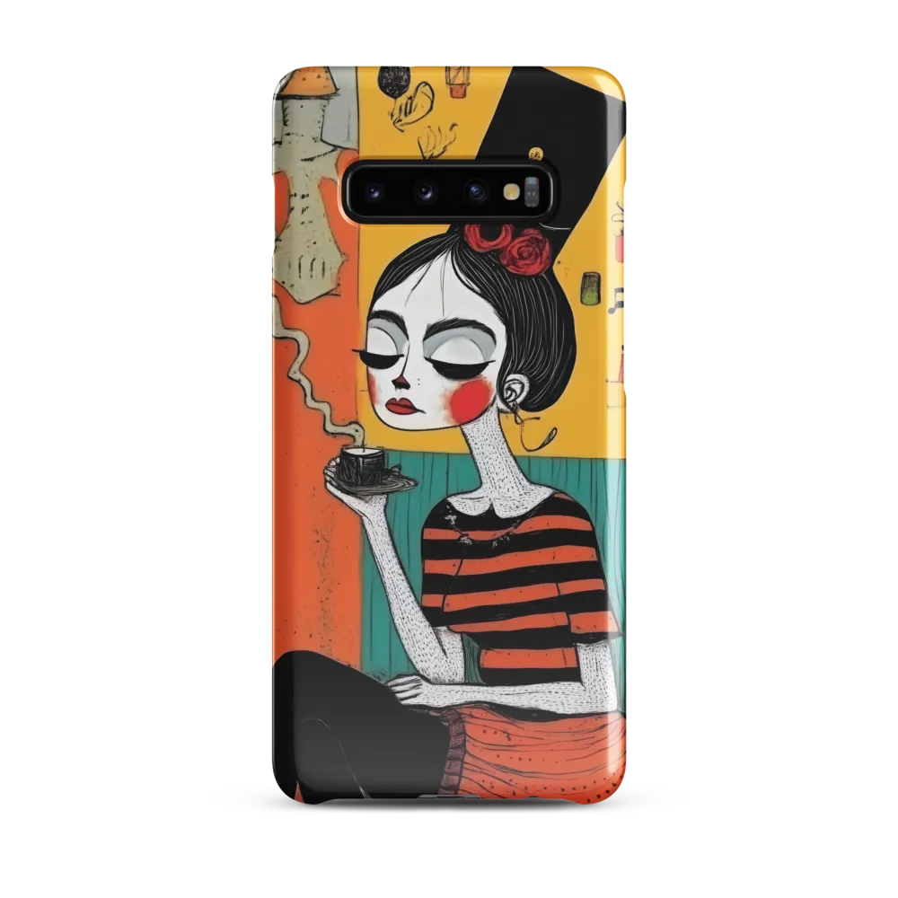 Sipping Serene | Phone Case |  S10 Plus | Snap Case | Glossy