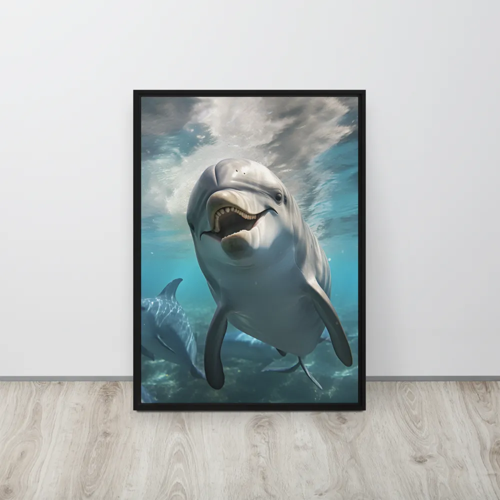 Beneath the Waves: A Dolphin's Dance