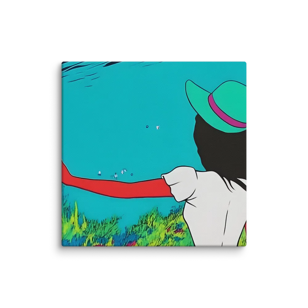 Whimsical Encounter | Canvas | 6″×6″