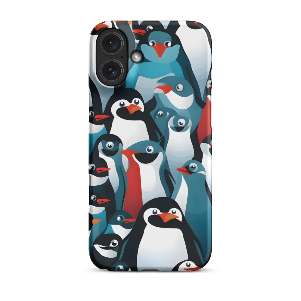 Penguin Parade | Phone Case |  16 Plus | Snap Case | Matte