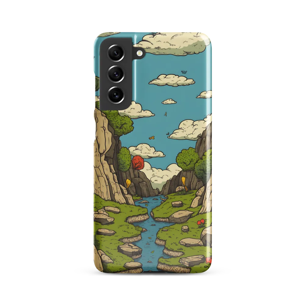 Whimsical Serenity: A Canyon Landscape