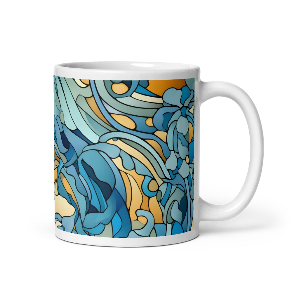 Dancing Waves of the Ocean | Mug with White inside | 11 oz