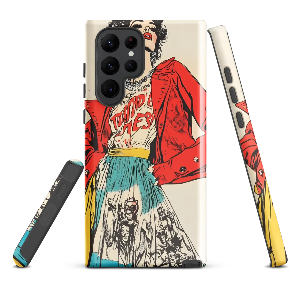 Vibrant Elegance: A Pop Art Fashion Statement