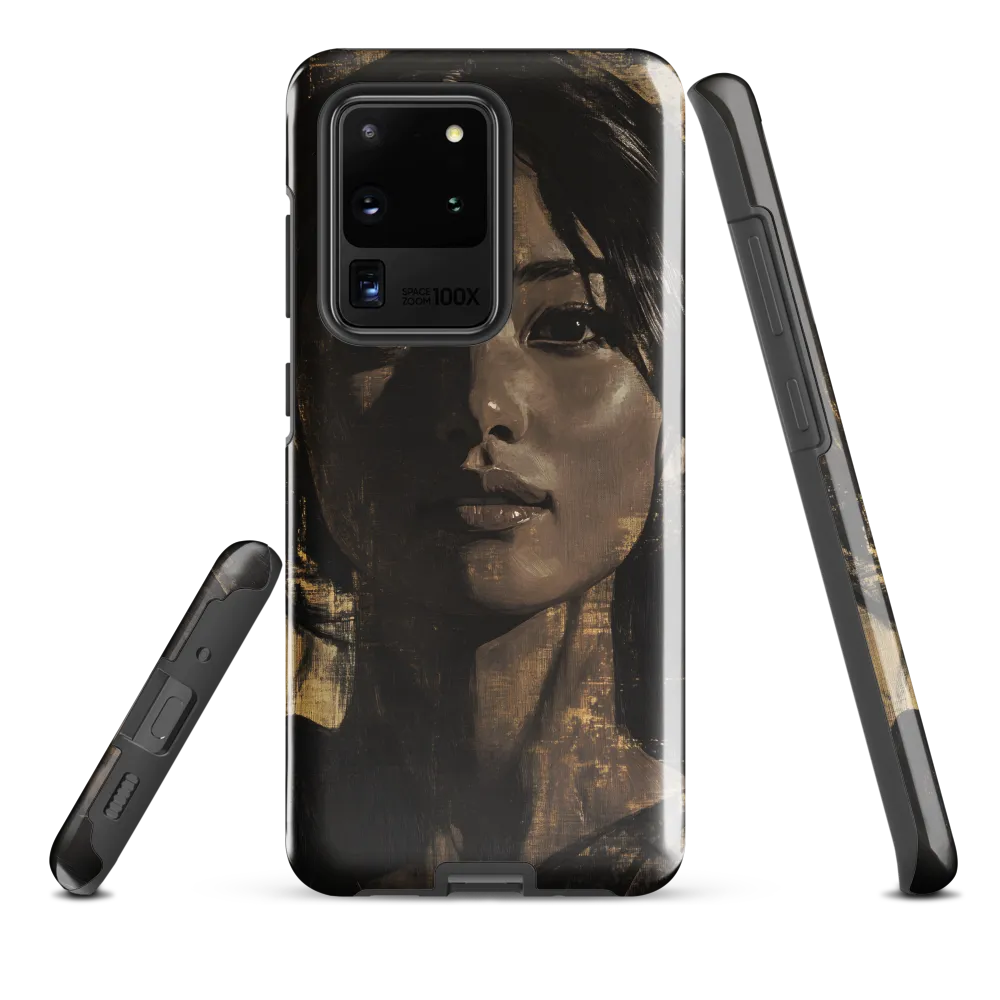 Golden Gaze: A Contemporary Portrait