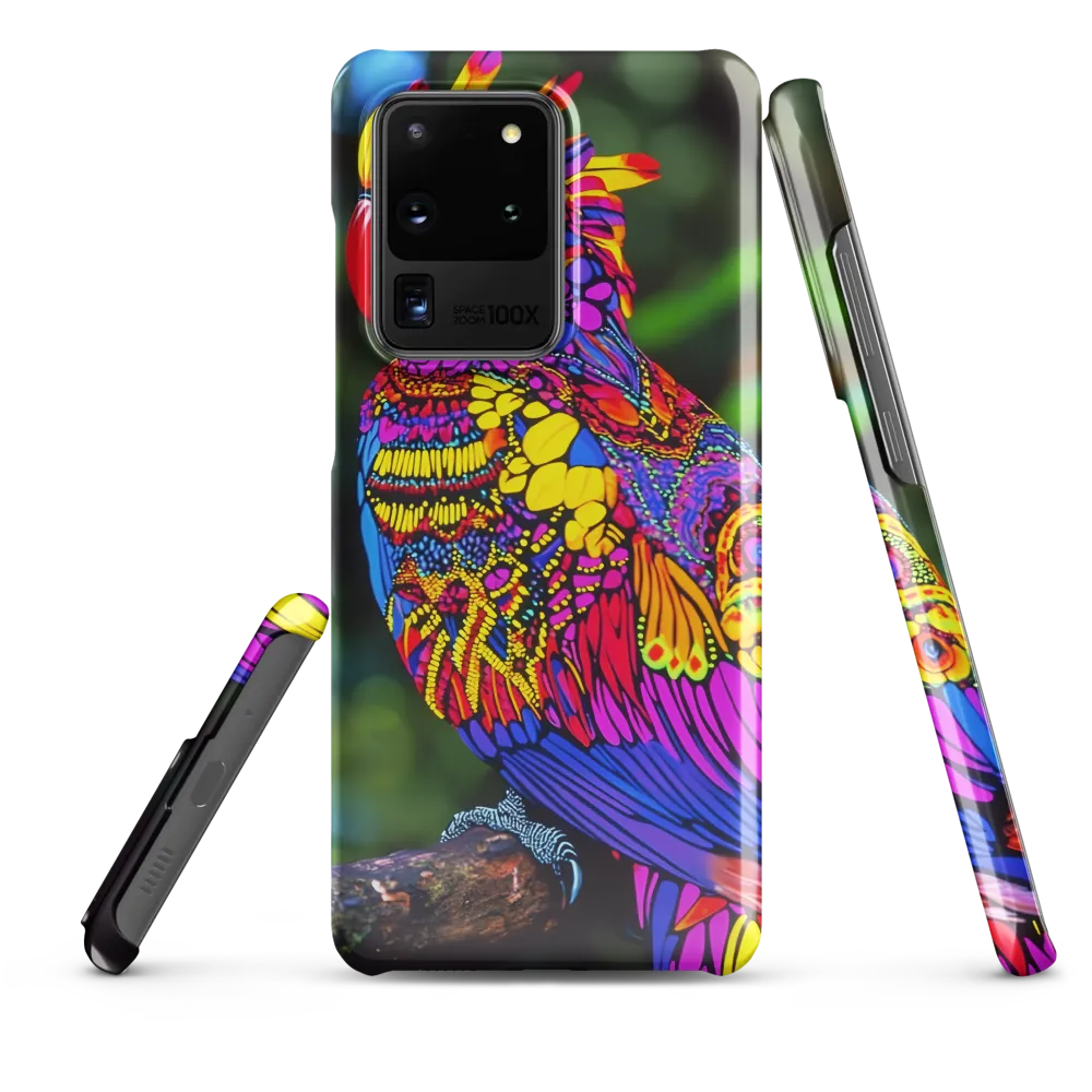 Vibrant Psychedelic Parrot | Phone Case |  S20 Ultra | Snap Case | Glossy