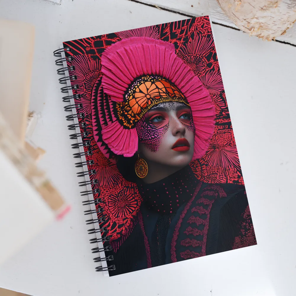 Bold Elegance: A Contemporary Portrait | Spiral Notebook