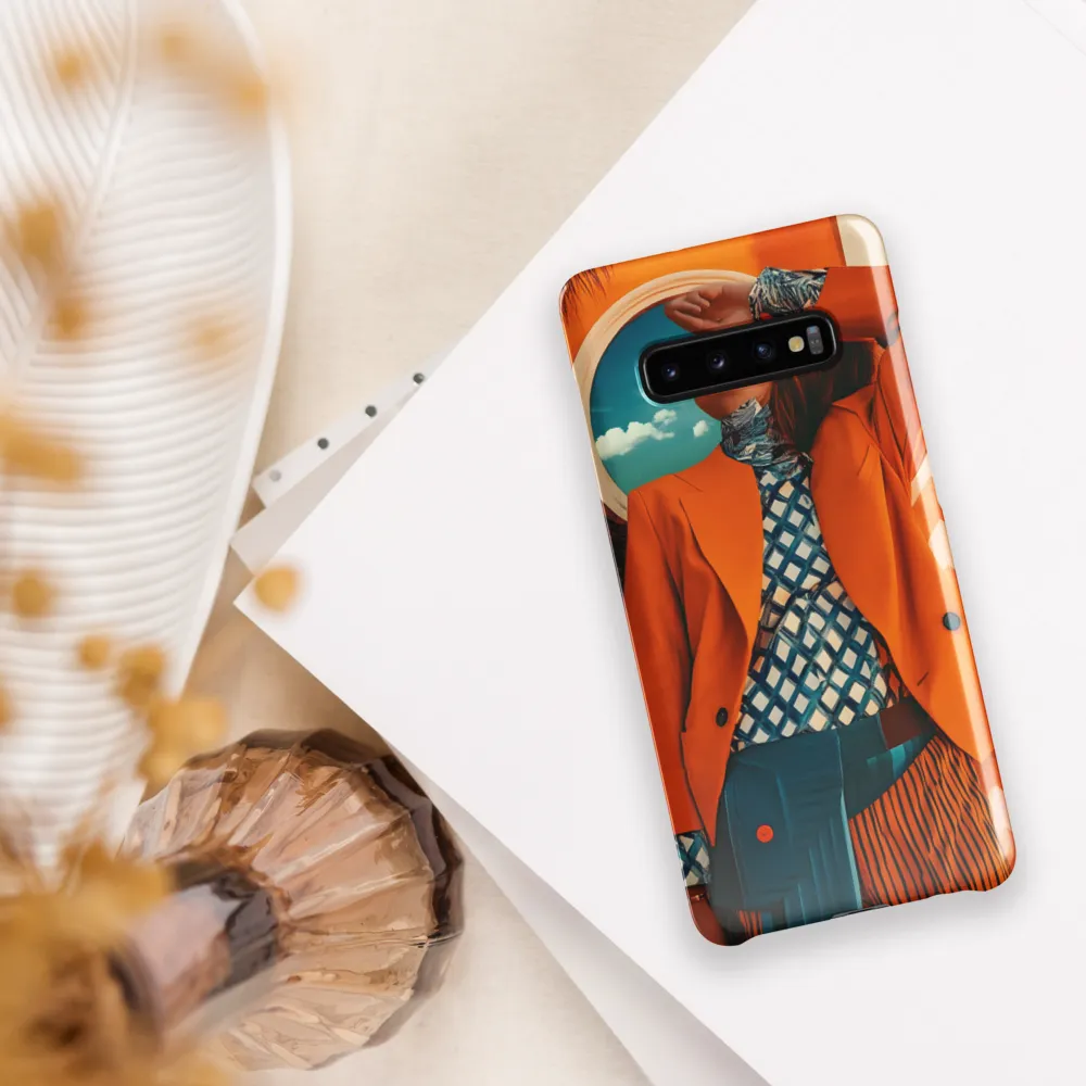 Vibrant Interplay: A Fusion of Fashion and Nature | Phone Case |  S10 Plus | Snap Case | Glossy