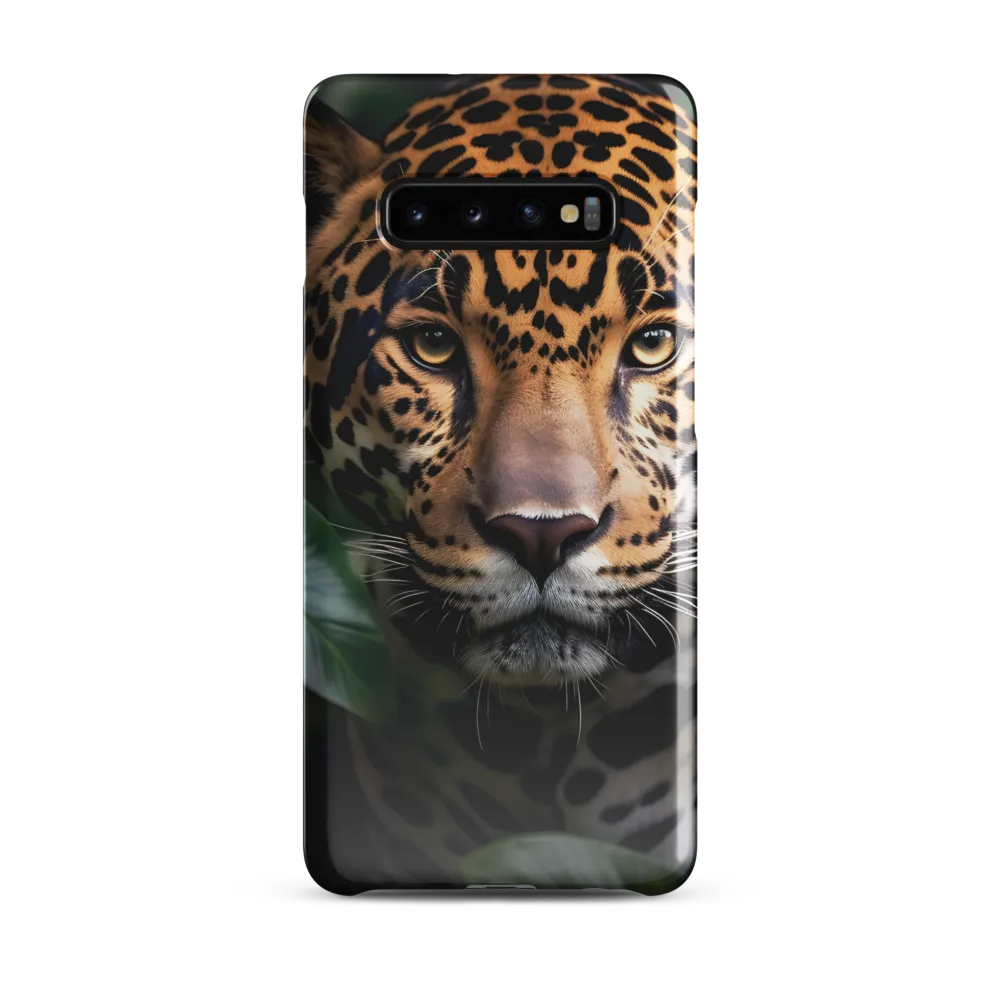 The Intensity of Nature: A Jaguar’s Gaze | Phone Case |  S10 Plus | Snap Case | Glossy