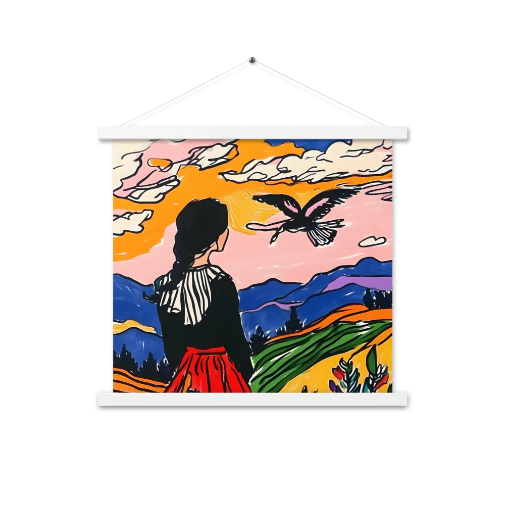 A Journey into Freedom | Poster With White Wood Hanger | 18″×18″