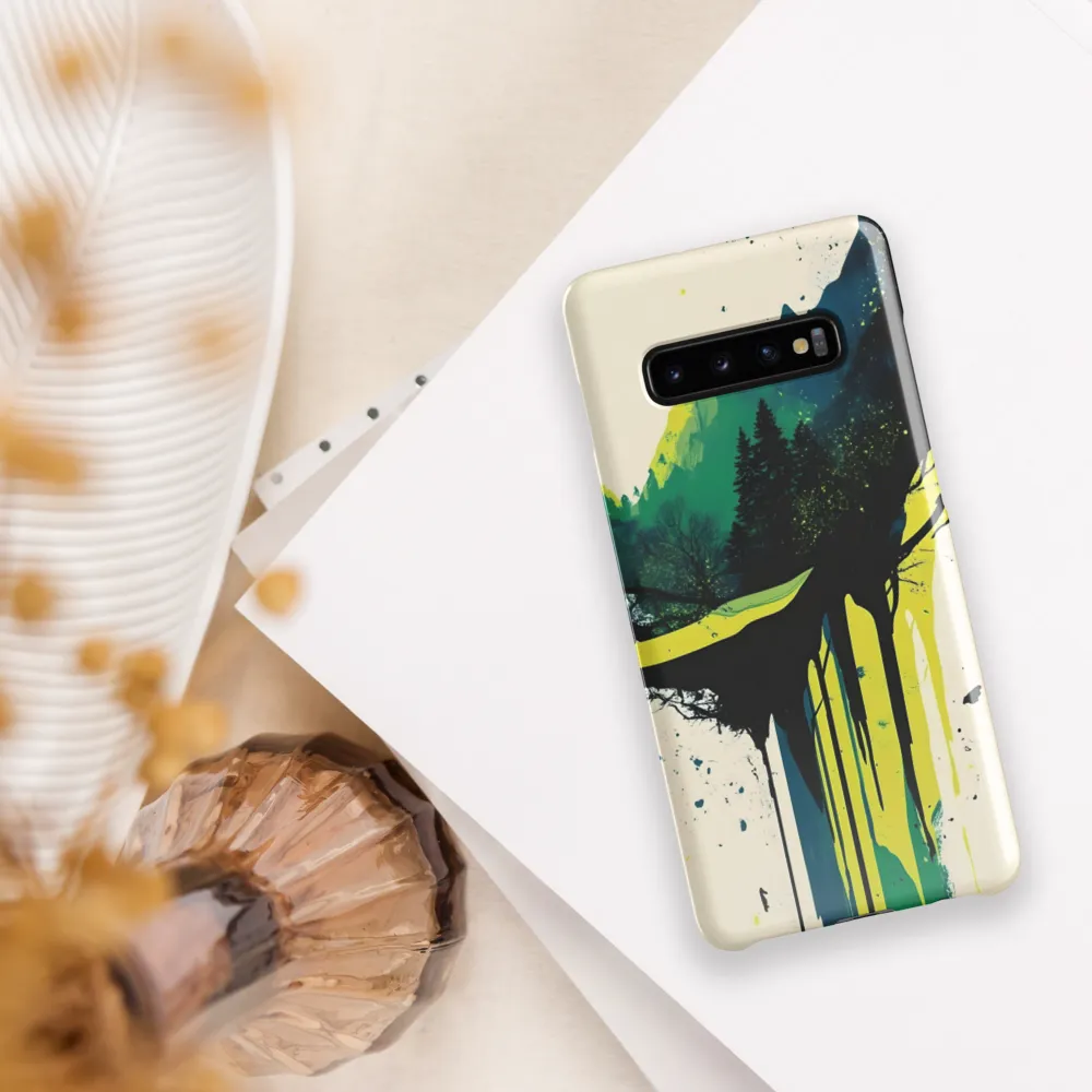 Majestic Serenity: A Digital Landscape | Phone Case |  S10 Plus | Snap Case | Glossy