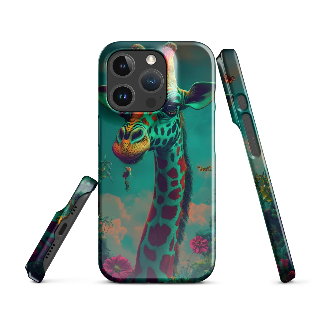 Whimsical Giraffe Among Blossoms