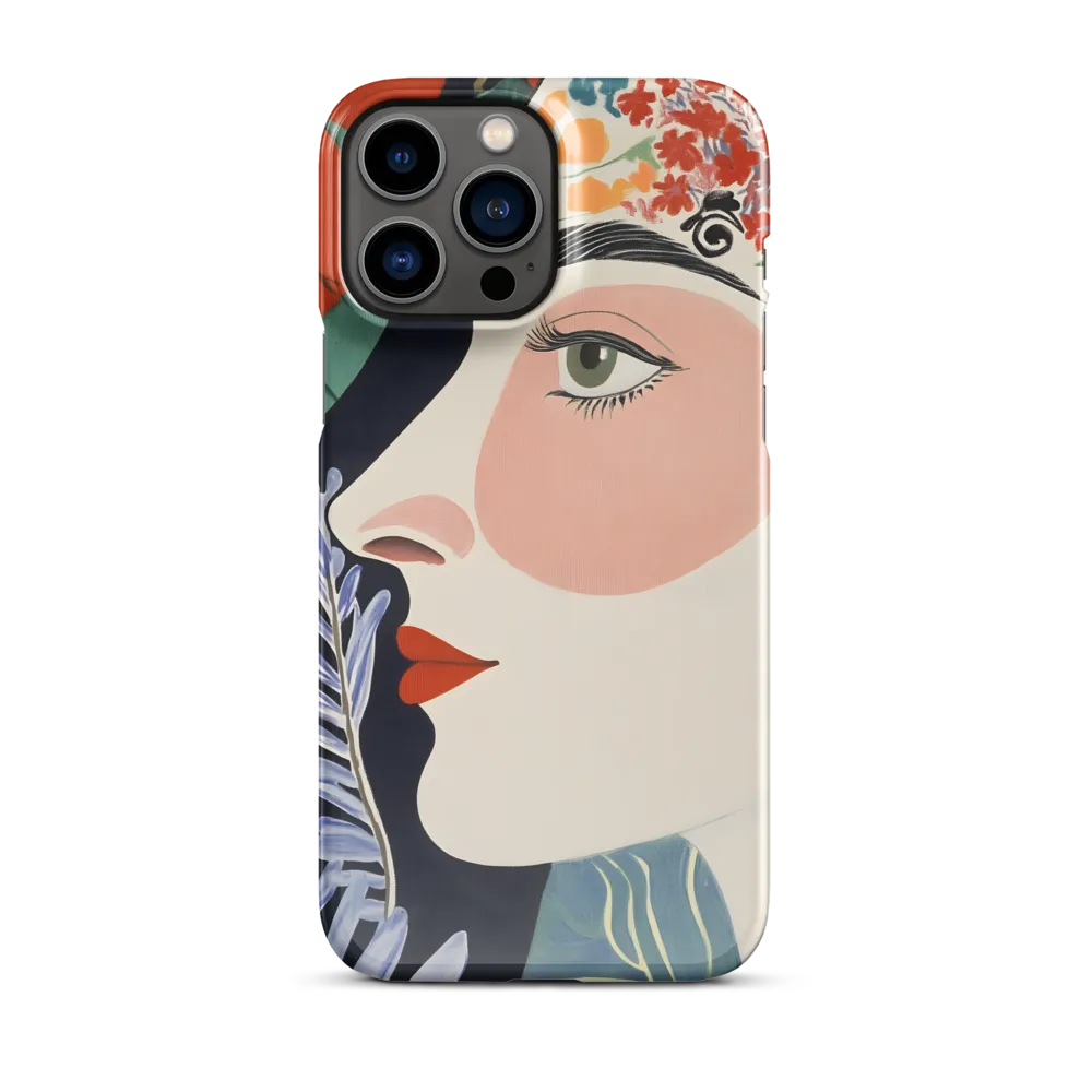 Floral Serenade: A Modern Portrait