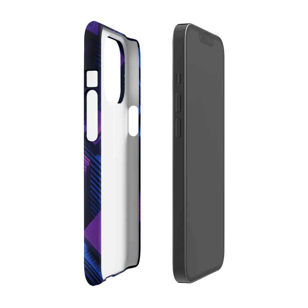 Geometric Dreams in Blue and Purple
