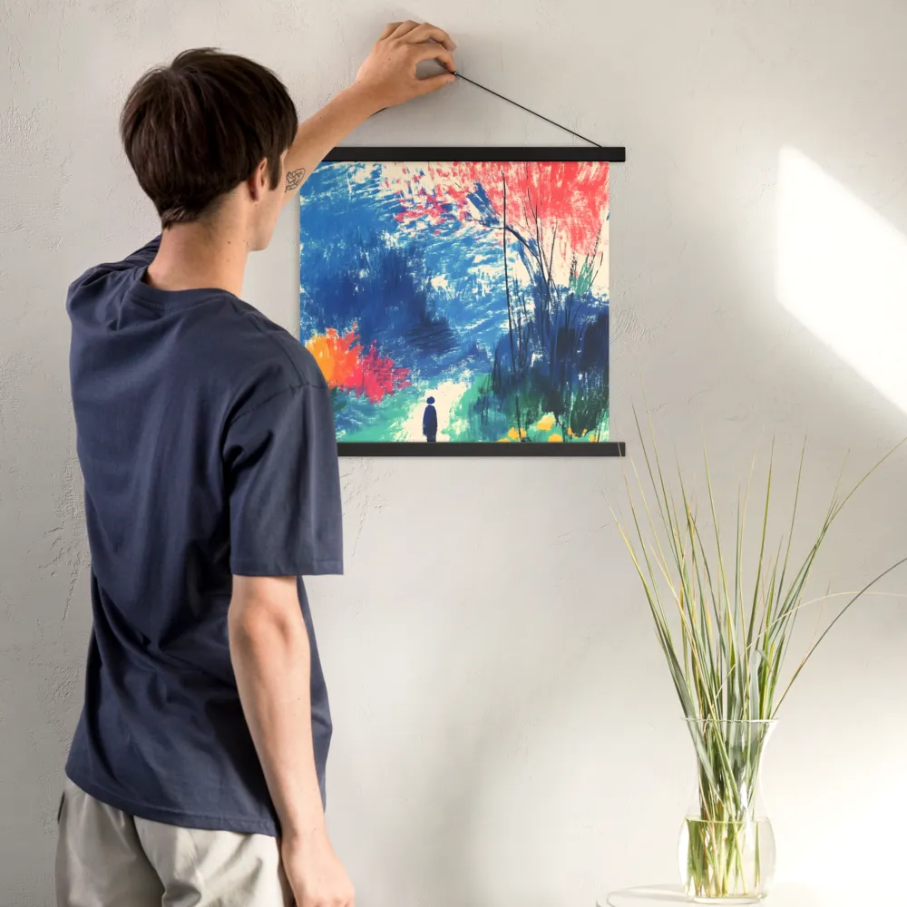Whispers of Tranquility | Poster With Black Wood Hanger | 18″×18″