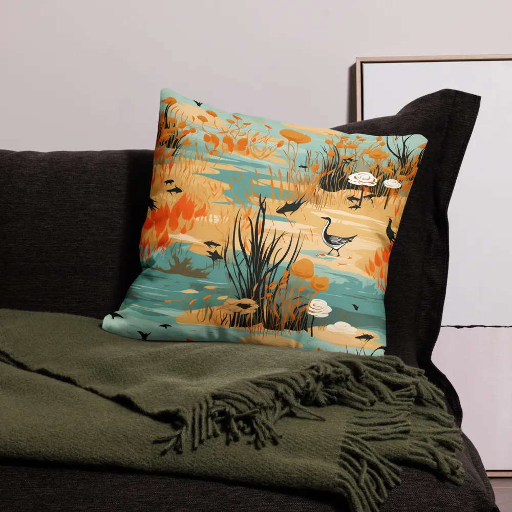 Whispers of the Wetlands | Pillow | 22″×22″