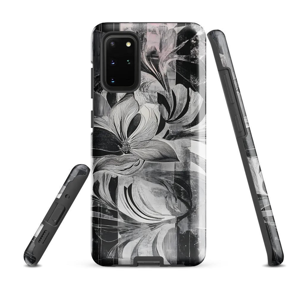 Floral Fusion in Monochrome