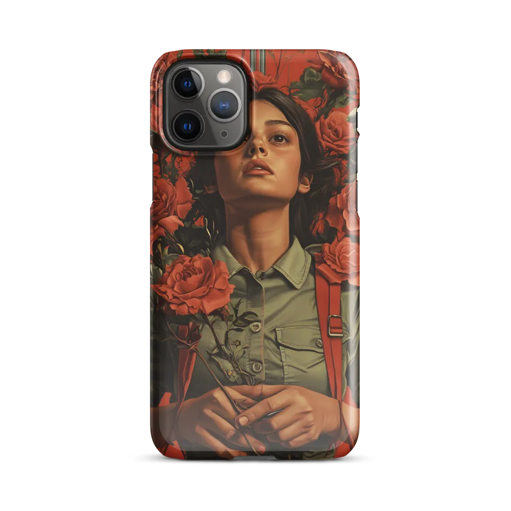 Harmony and Strength: A Portrait Among Roses