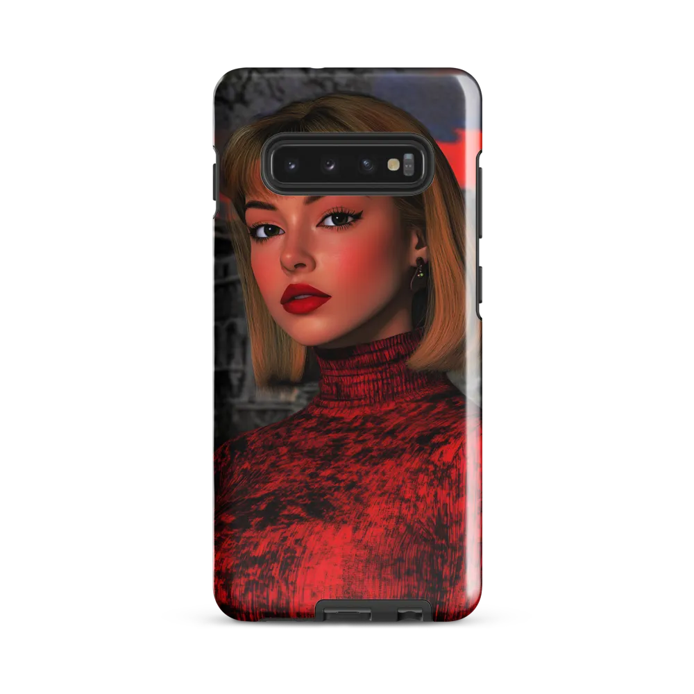 Mystique of the Scarlet Embrace | Phone Case |  S10 Plus | Tough Case | Glossy