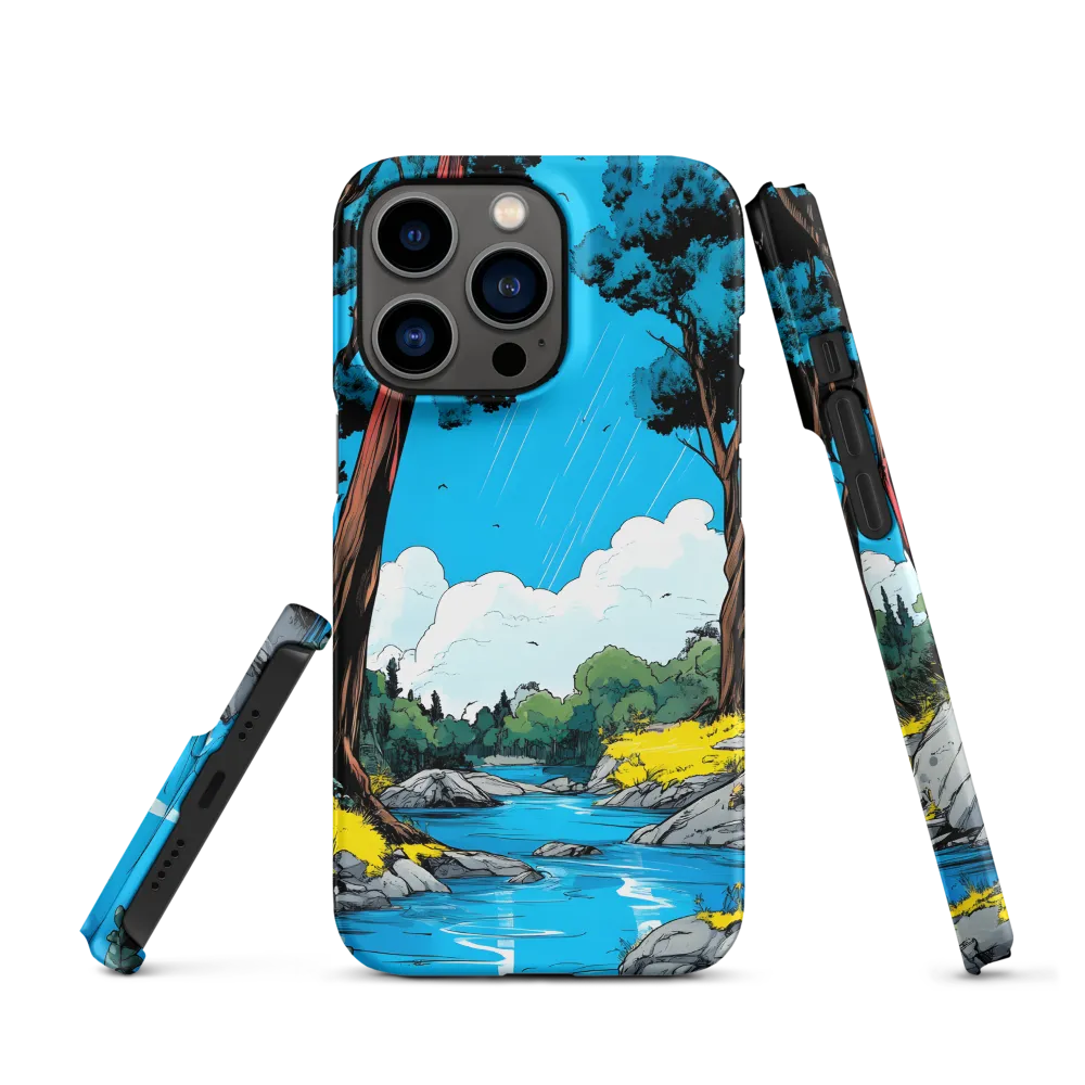 Tranquil River in a Comic Landscape