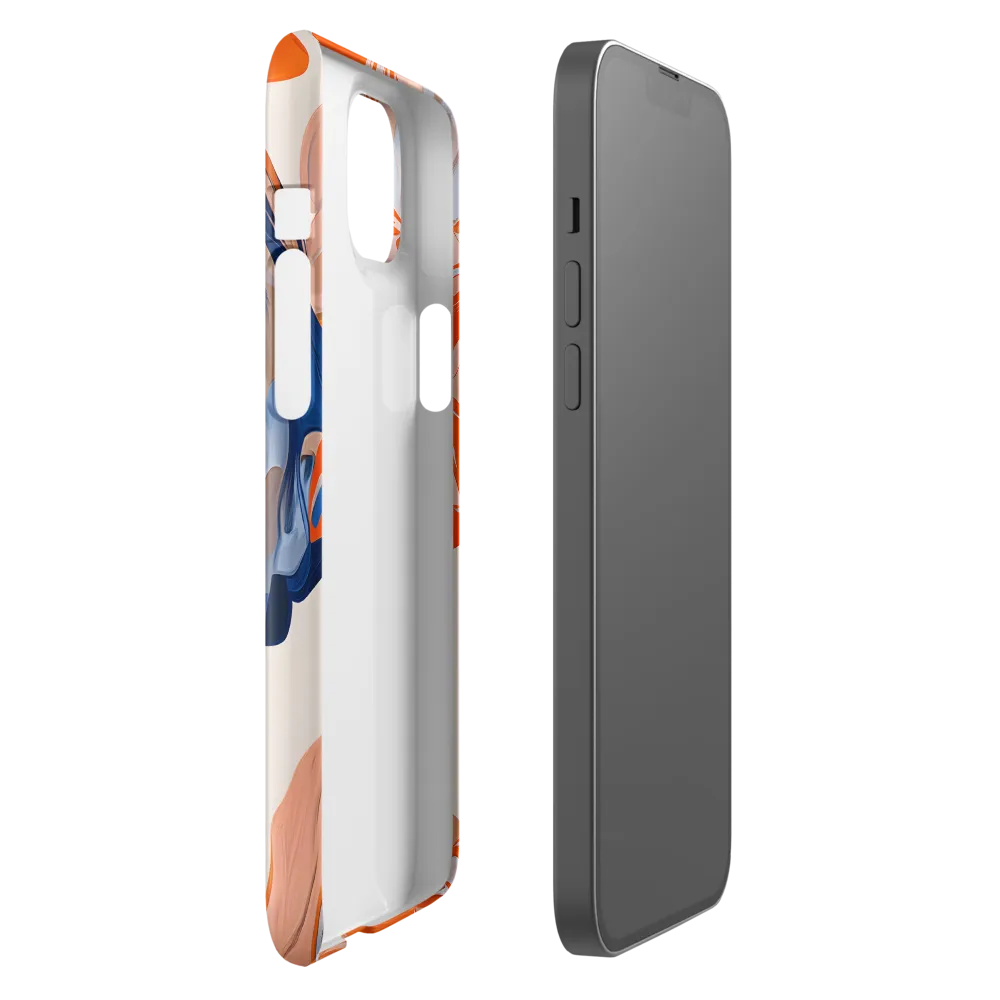 Chromatic Veils — Portrait in Orange and Blue