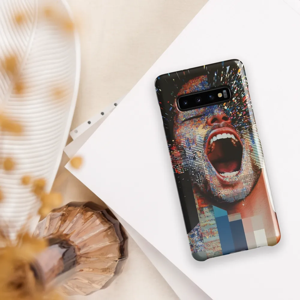 Eruptive Expression | Phone Case |  S10 Plus | Snap Case | Glossy