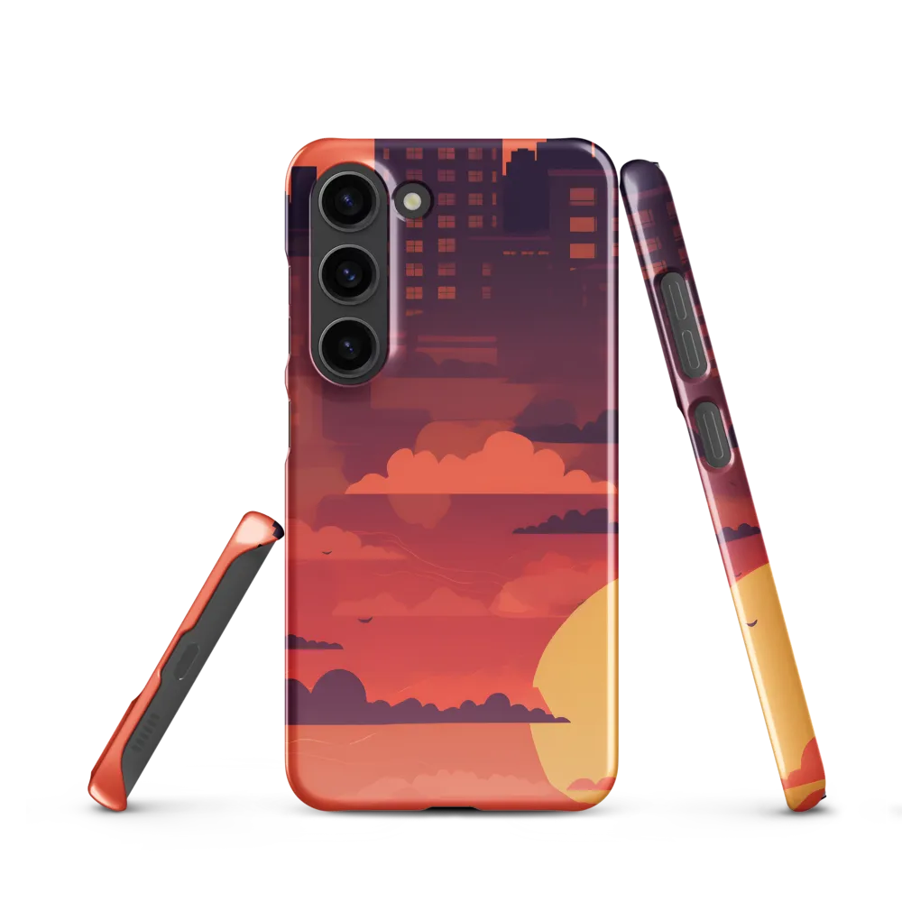 Urban Dusk: A Symphony of Cityscapes | Phone Case |  S23 | Snap Case | Glossy