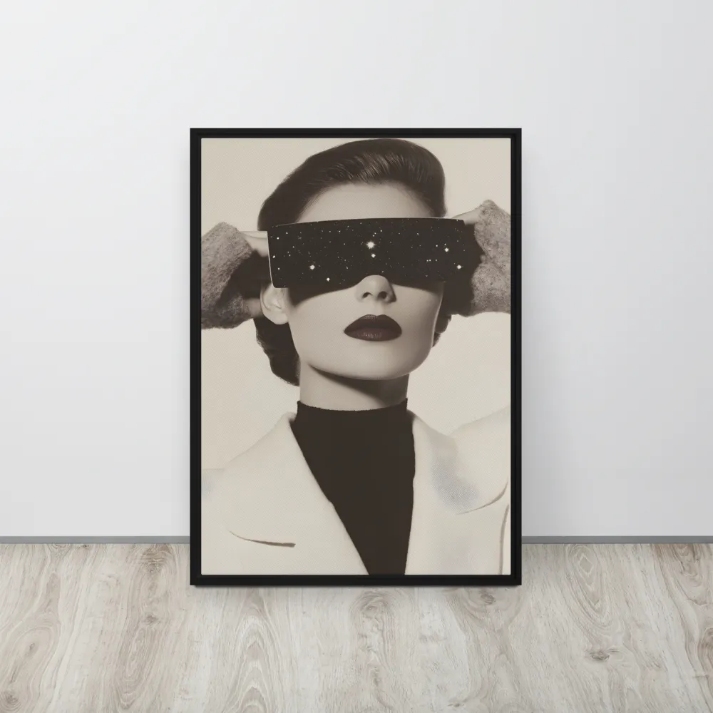 Celestial Elegance | Canvas with Black Frame | 20″×28″