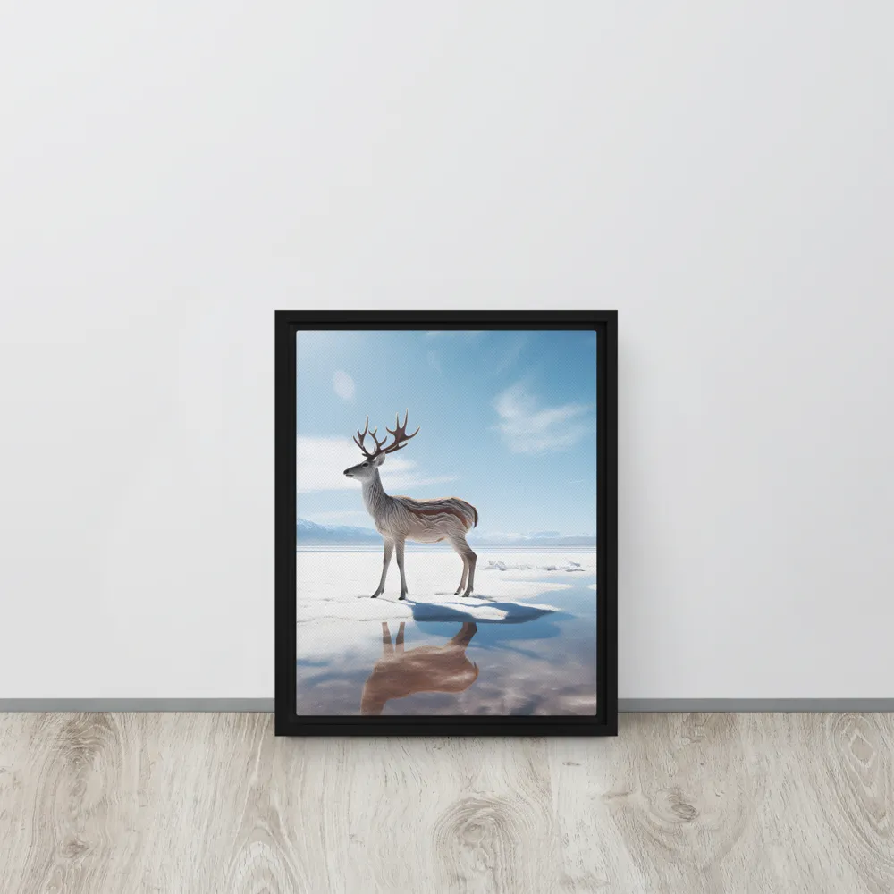 Majesty in Reflection | Canvas with Black Frame | 11″×14″