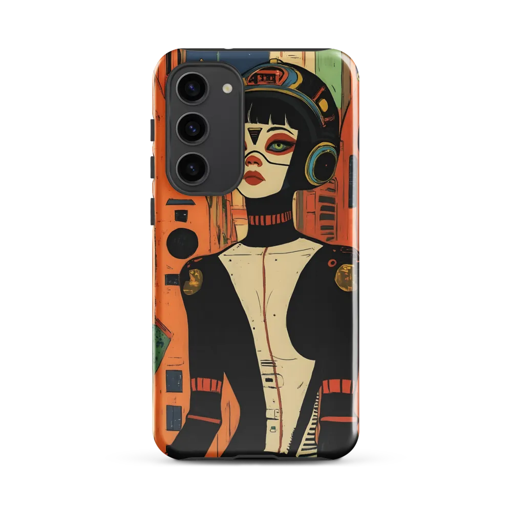 Futuristic Portrait of a Woman | Phone Case |  S23 Plus | Tough Case | Glossy