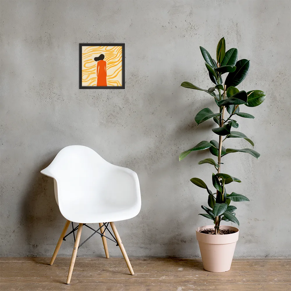Connection to Serenity | Poster with Black Frame | 12″×12″