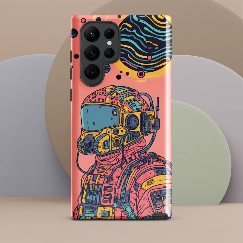 Exploration Beyond: A Digital Astronaut | Phone Case |  S22 Ultra | Tough Case | Glossy