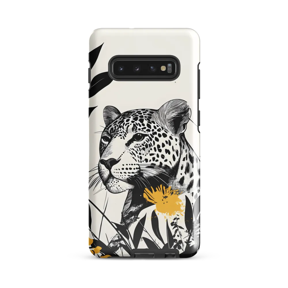 Majestic Leopard Amongst Flora | Phone Case |  S10 Plus | Tough Case | Glossy