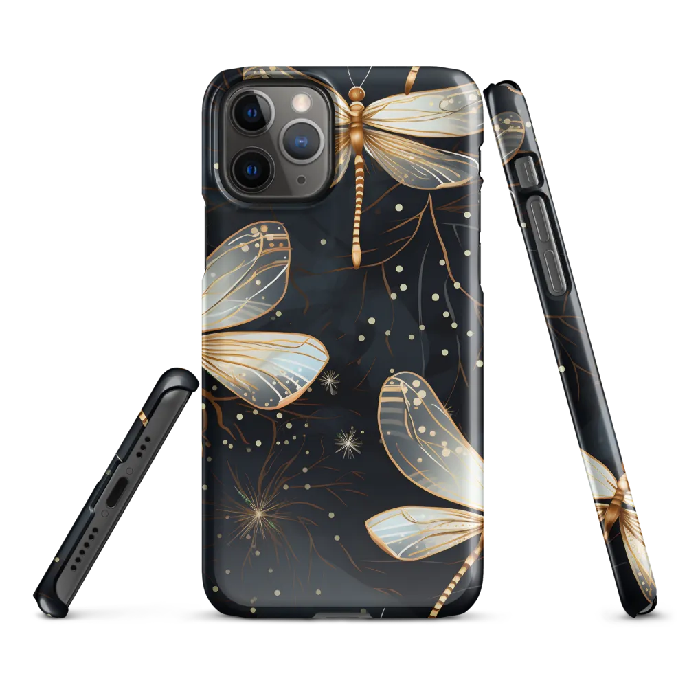 Ethereal Dance: Dragonflies in a Midnight Garden