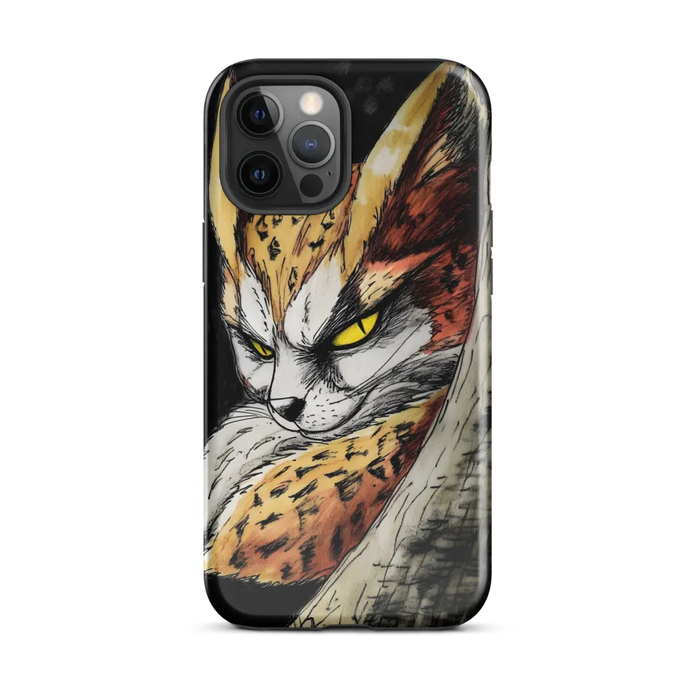 Fierce Gaze of the Wild Cat