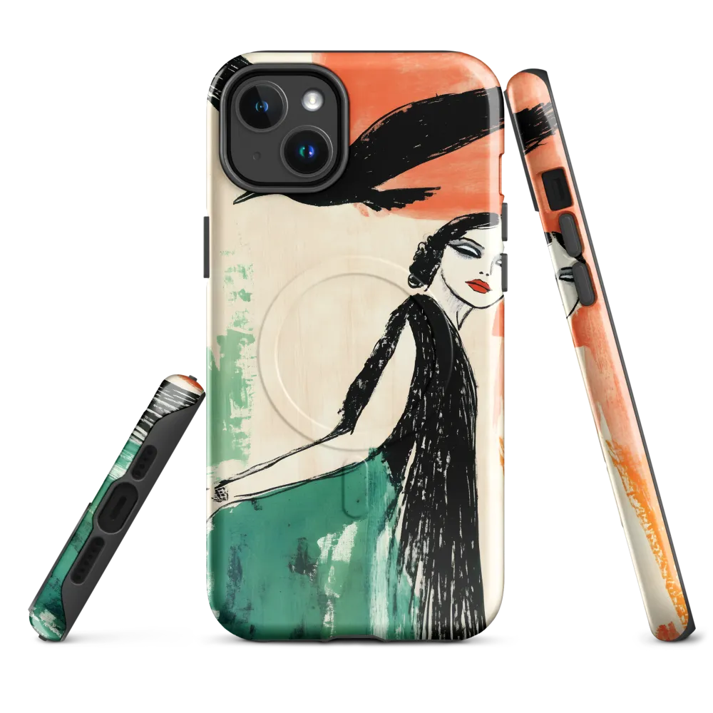 Elegance in Flight | Phone Case |  14 Plus | MagSafe® Tough Case | Glossy