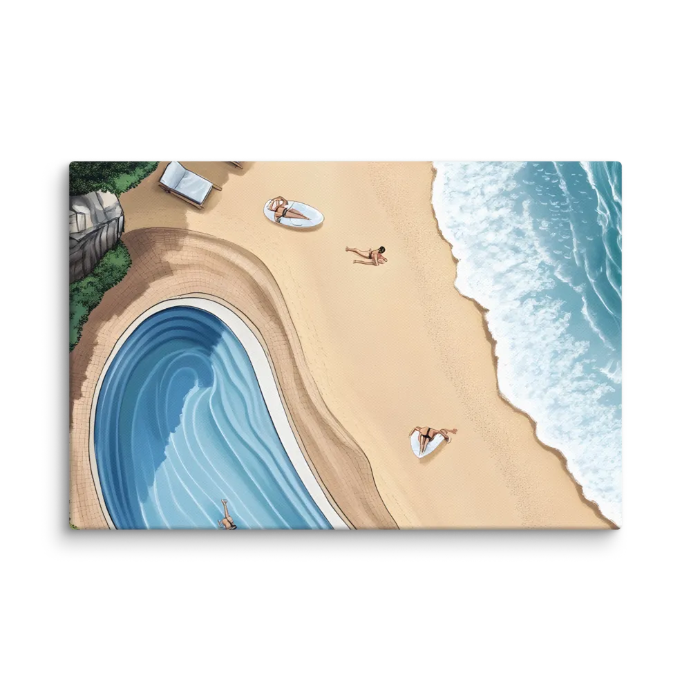 Serenity by the Shore | Canvas | 12″×18″