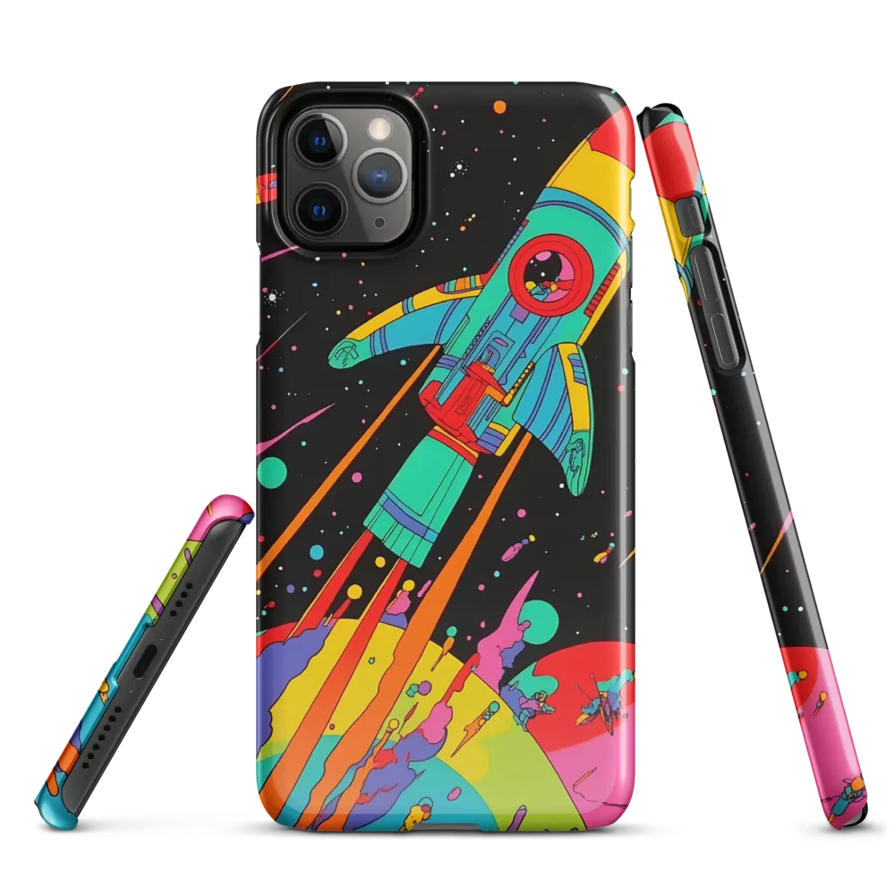 Cosmic Voyage: The Neon Lift-Off | Phone Case |  11 Pro Max | Snap Case | Glossy