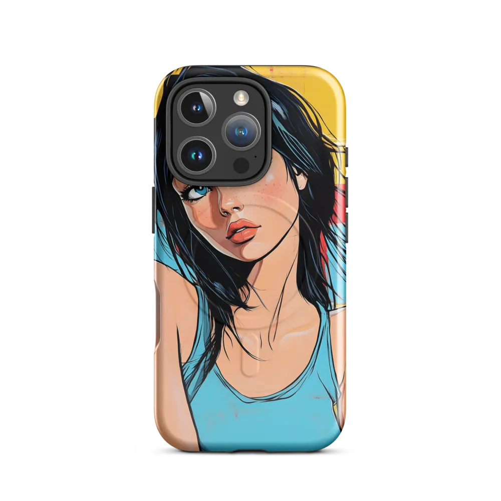 Vibrant Portrait of Modern Youth | Phone Case |  16 Pro | MagSafe® Tough Case | Glossy