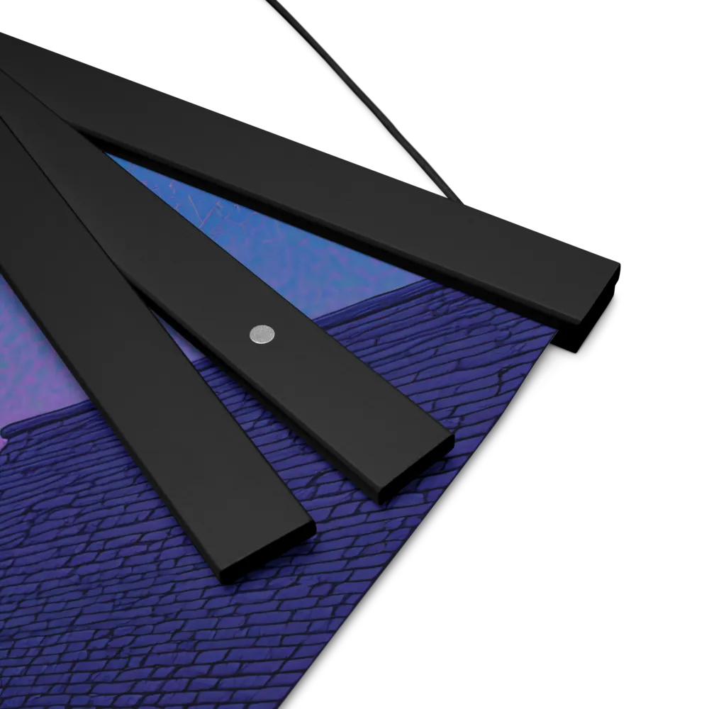 The Twilight Stroll | Poster With Black Wood Hanger | 16″×16″