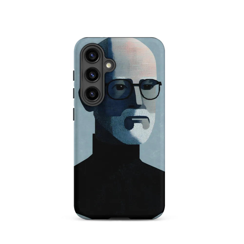 Minimalist Portrait of a Modern Man | Phone Case |  S24 | Tough Case | Matte